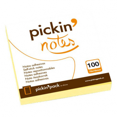 Notas Adhesivas Amarillas 75x75 Piking Pack